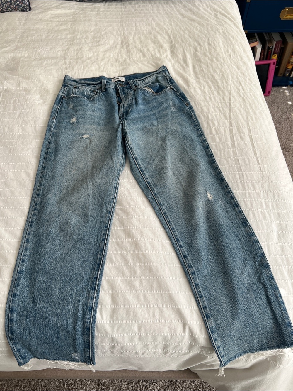 pistola Relaxed Light Blue Distressed Jeans